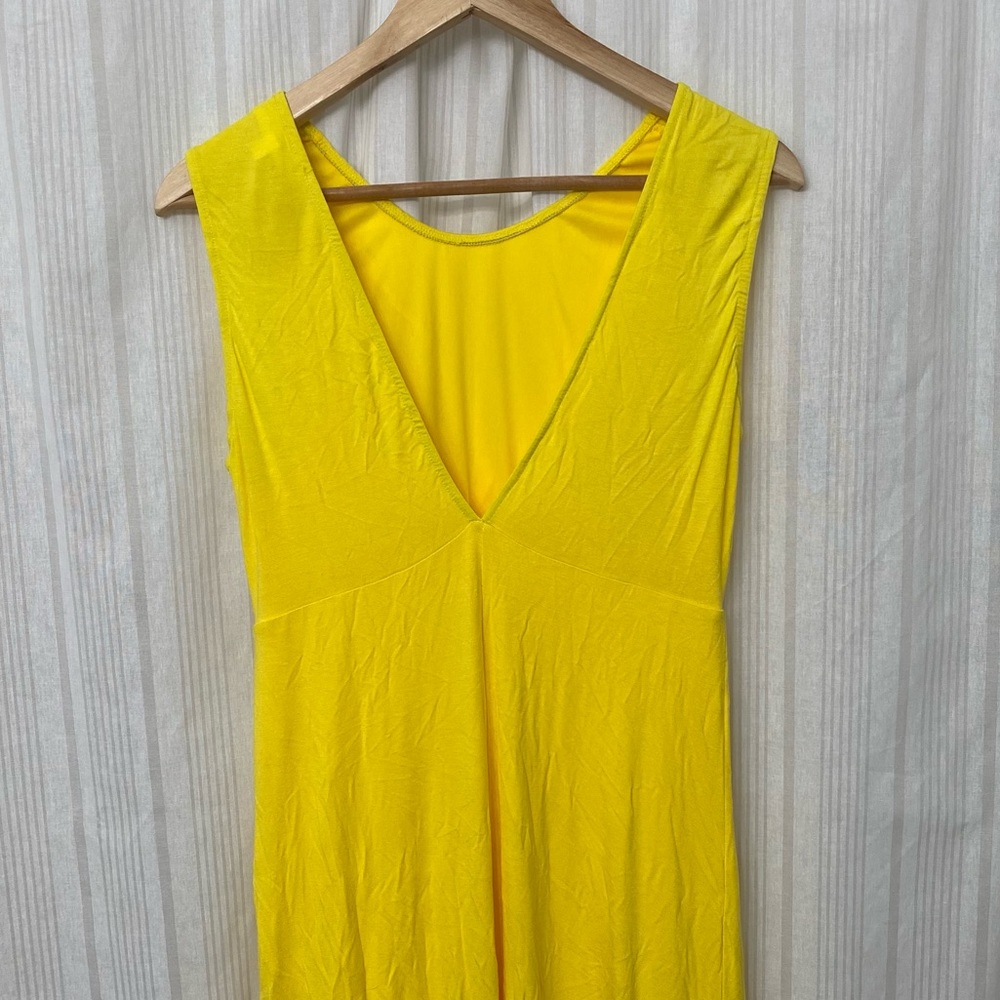 NWOT💥 Paris to Jena bright yellow maxi dress with midriff cutout! - Picture 5 of 8